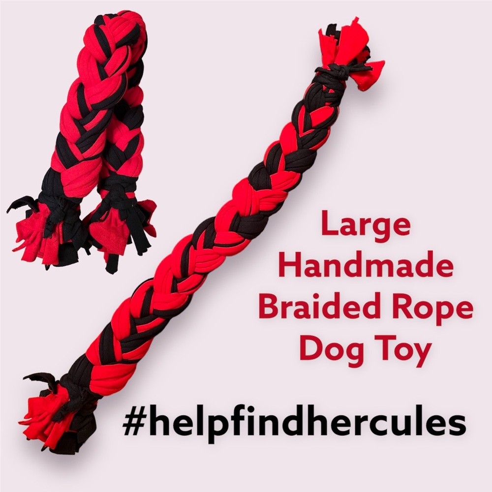 3/$10 Large Handmade Braided Rope Dog Toy